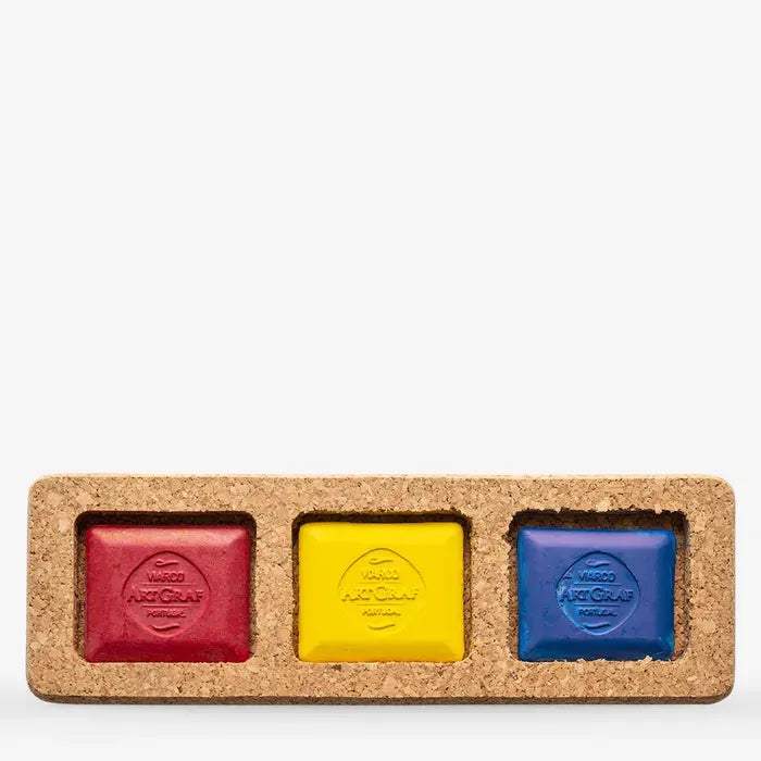ArtGraf Watersoluble Carbon Disc - Primary Colours Set 3