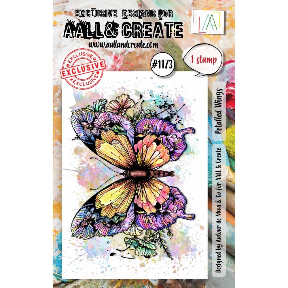 AALL And Create A7 Photopolymer Clear Stamp Set - Petalled Wings