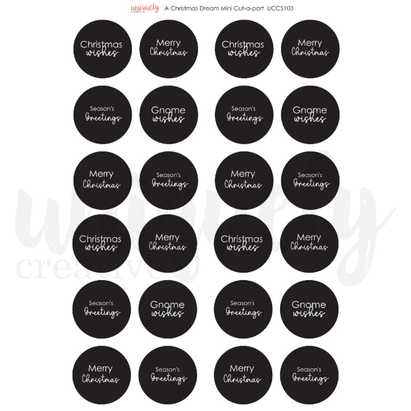 Uniquely Creative - Cut-A-Part Sheet - A Christmas Dream Mini
