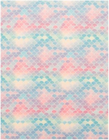Pastel-colored fish scale pattern