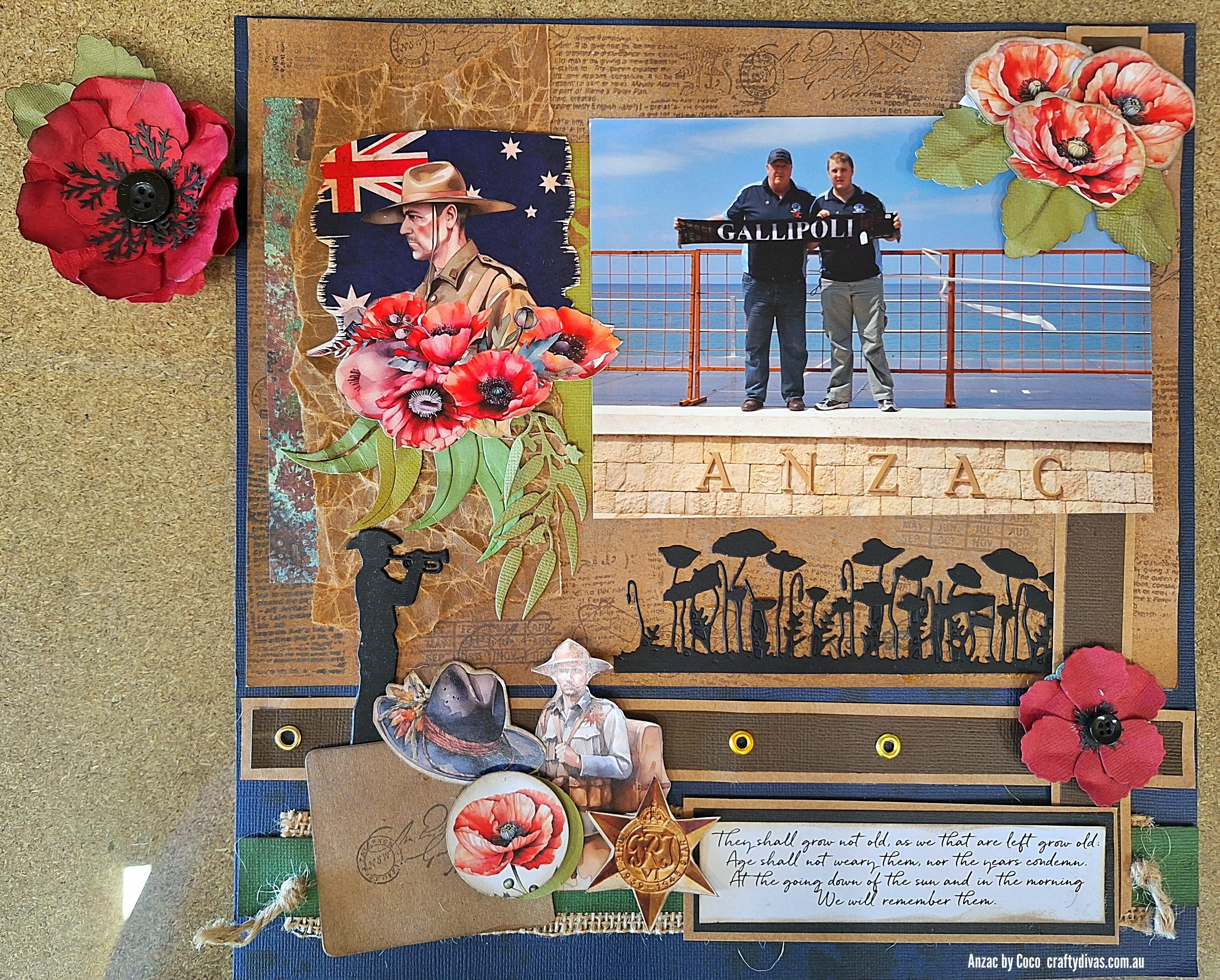RESCHEDULED to a later date. Anzac by Coco Layout and Poppy Making Class - Saturday 10th May
