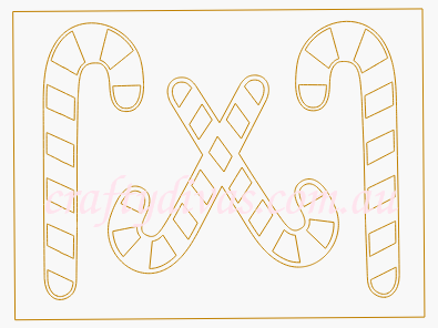 Chipboard Shapes - Candy Canes