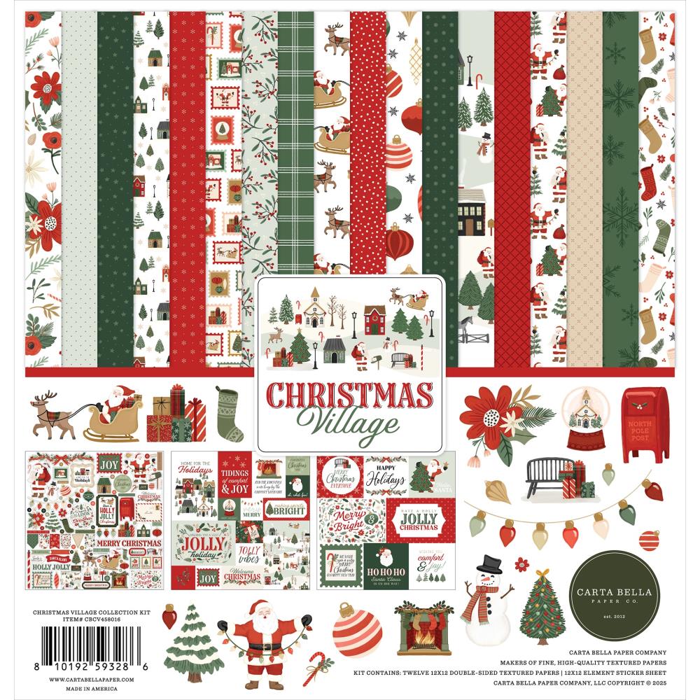 Carta Bella Collection Kit 12X12 - Christmas Village