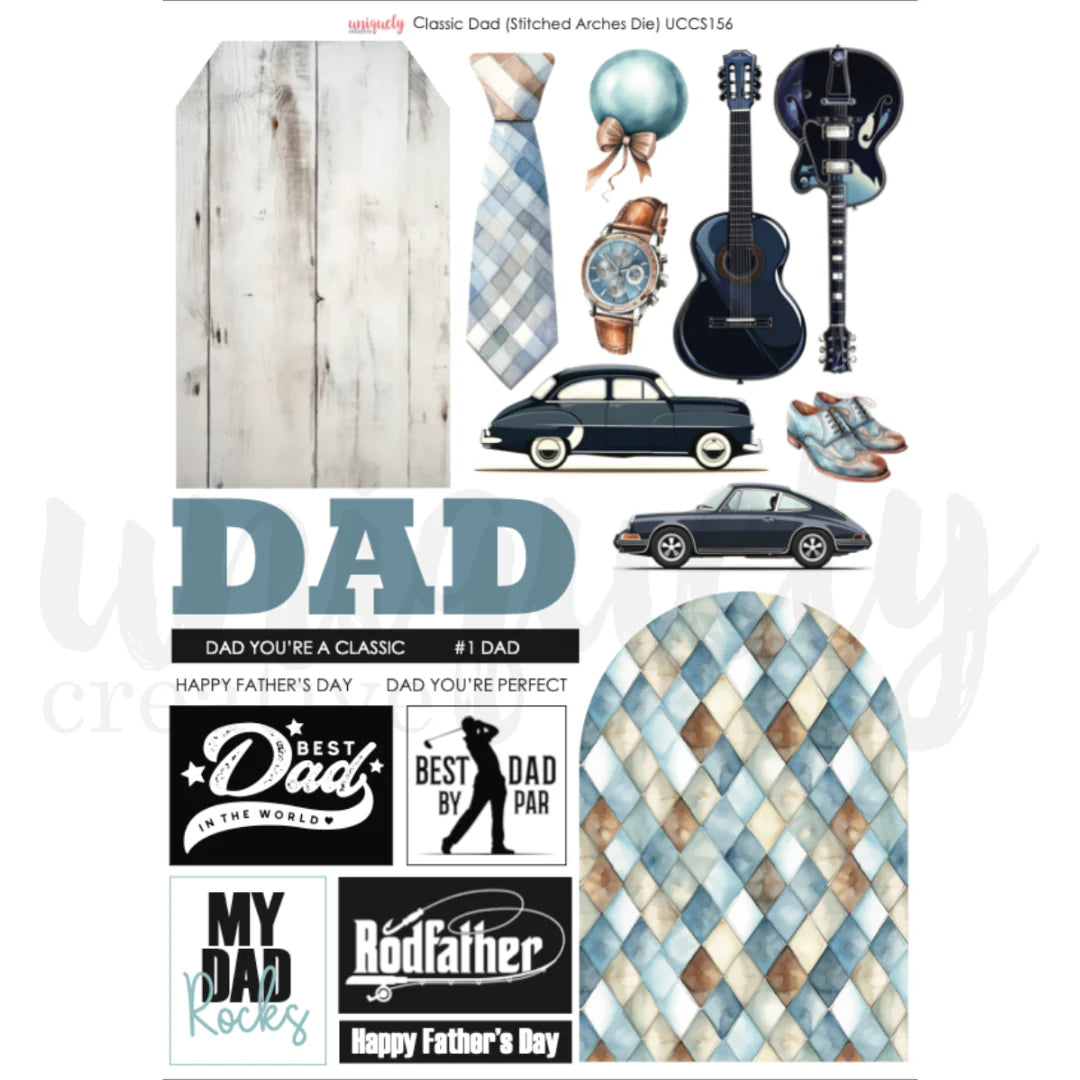 Uniquely Creative - Cut-A-Part Sheet - Classic Dad