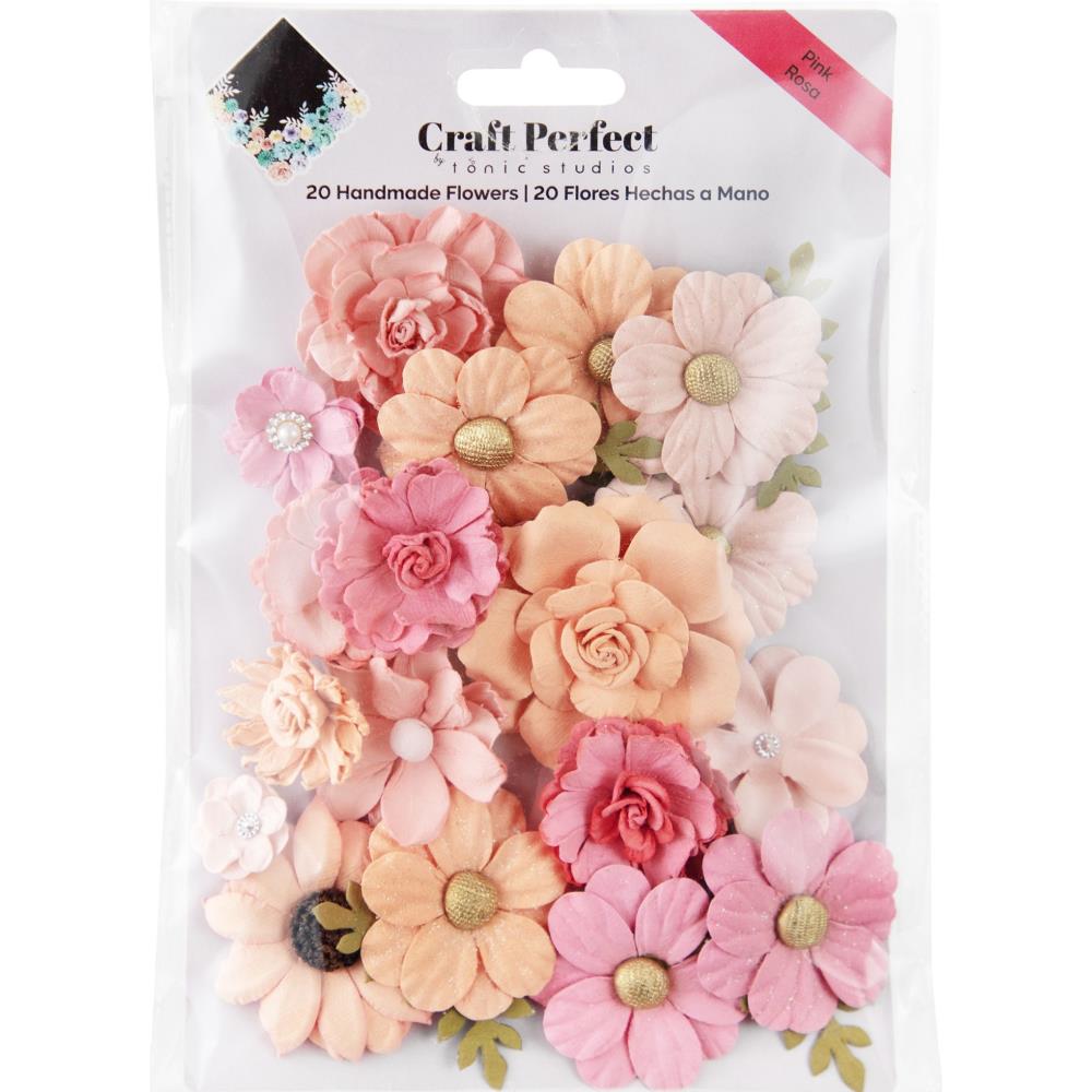 Craft Perfect Grad Flower Pack - Pink 20pk