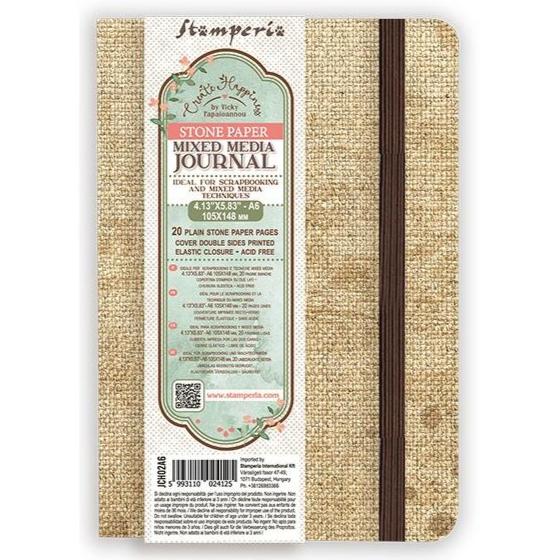 Create Happiness - Stone Paper - Mixed Media Journal A6