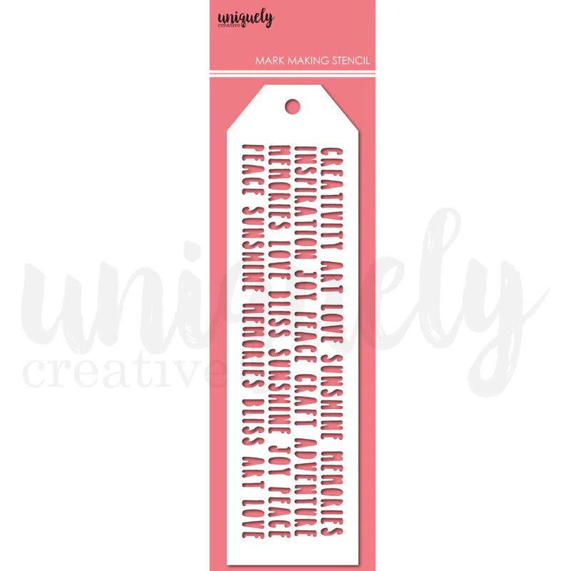 Uniquely Creative - Mark Making Stencil - Creativity