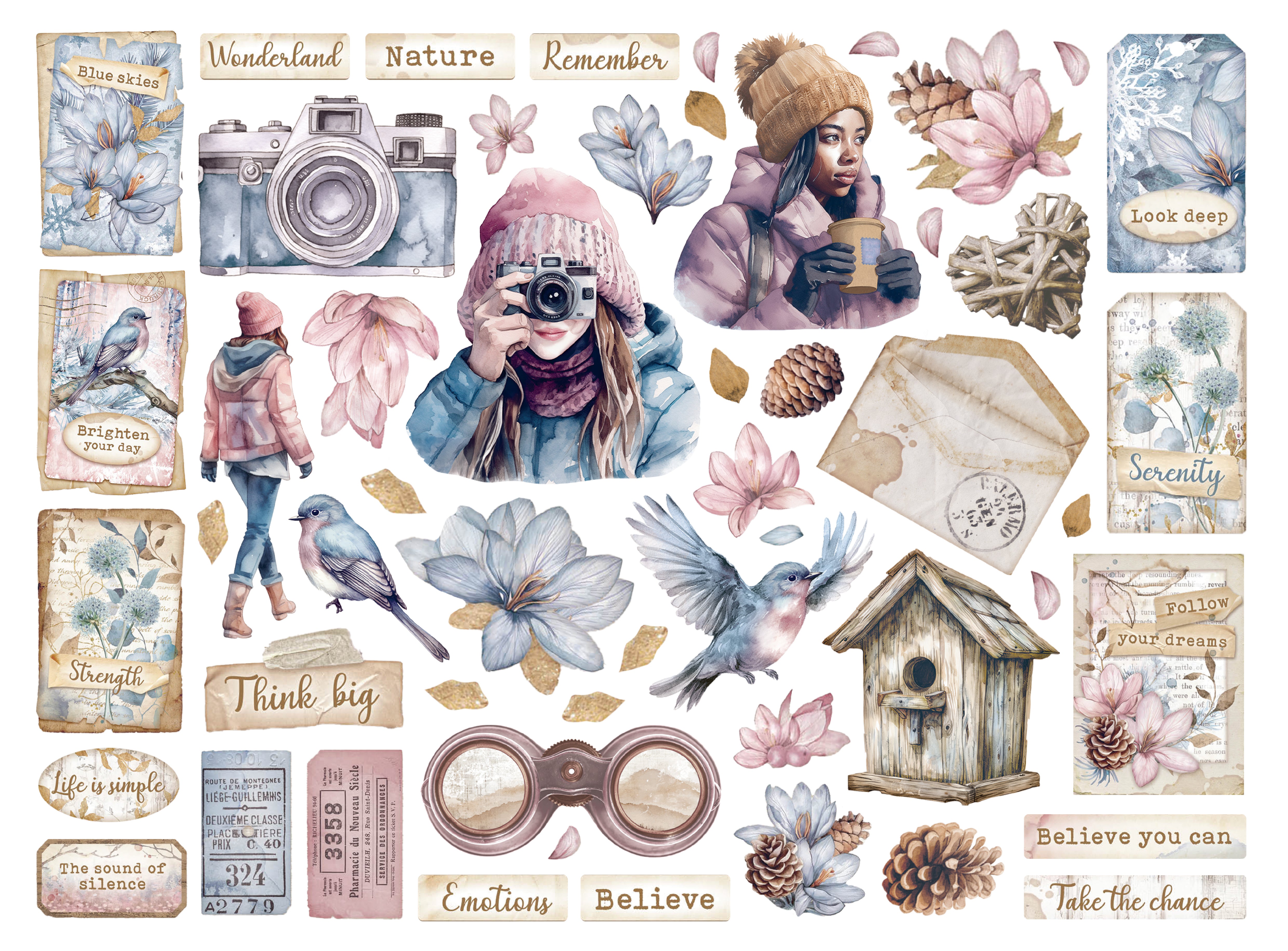 Stamperia Die-Cuts - Create Happiness Dewdrops