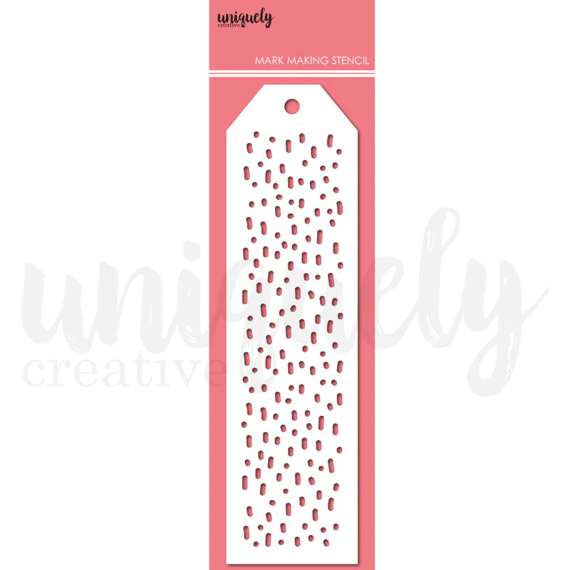 Uniquely Creative - Mark Making Stencil - Dash