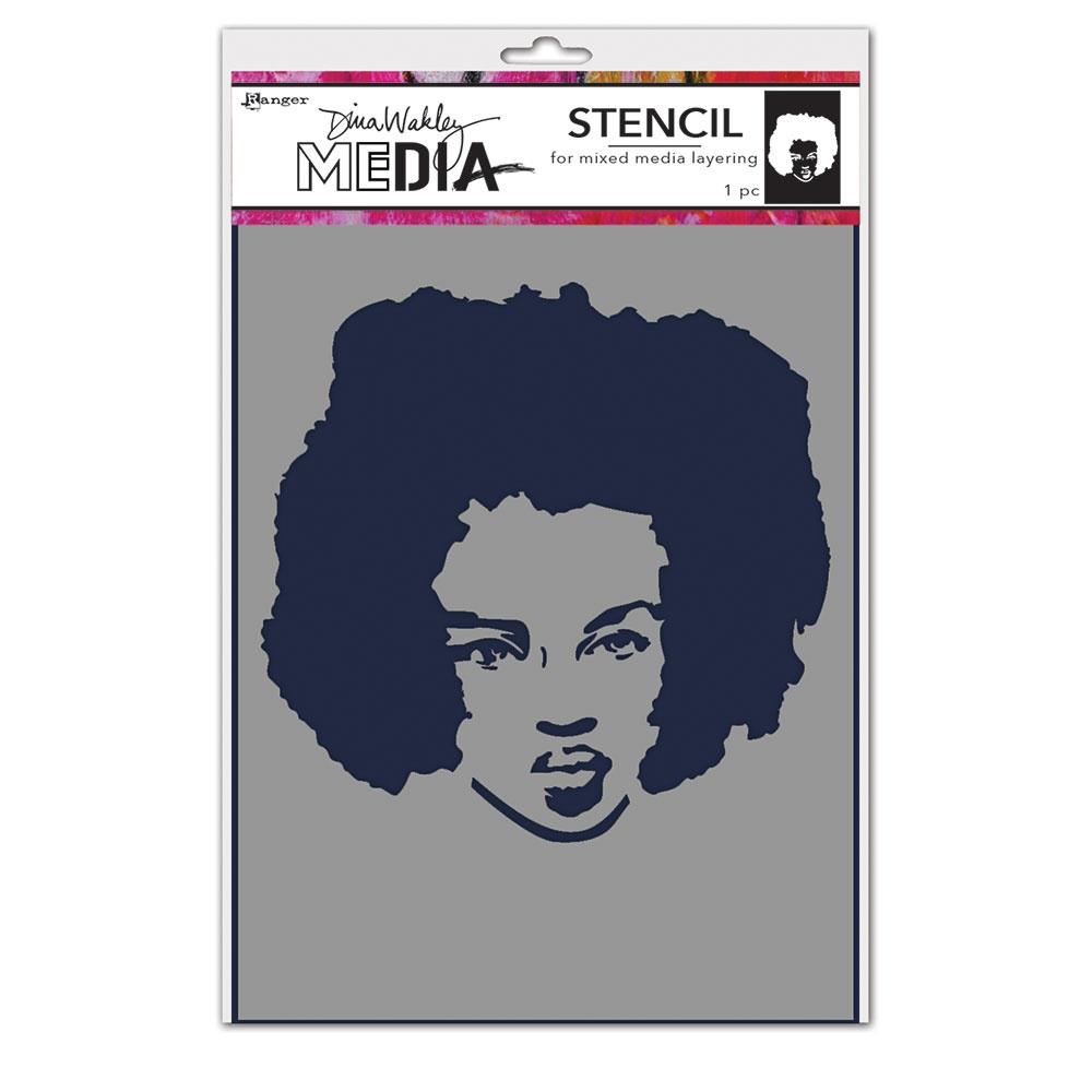 Stencil with a face design a celebration of strength, style, and self-expression.