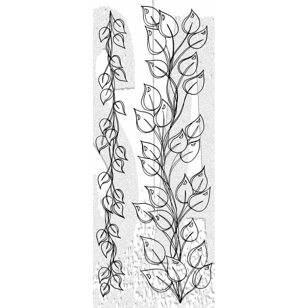 Dyan Reaveleys Dylusions Cling Stamp Collection - The Longer The Leaf