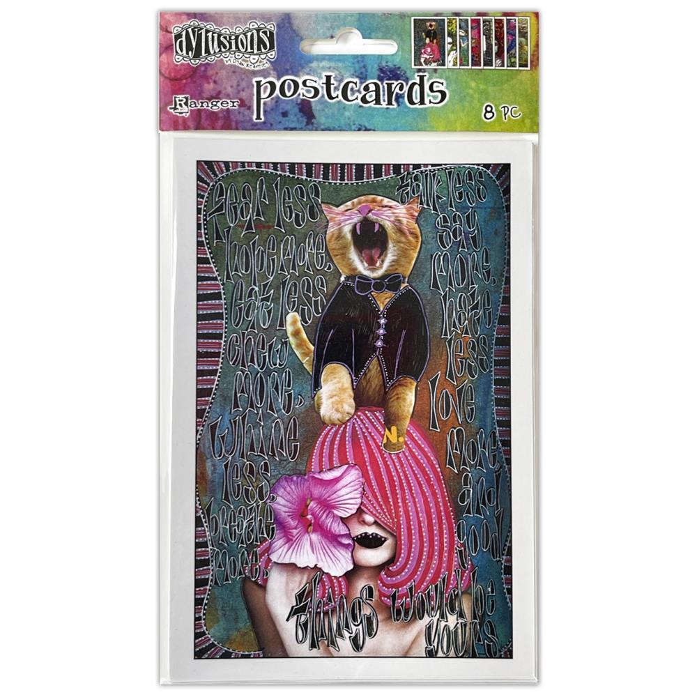 Dyan Reaveleys Dylusions Postcards - Images Set 4