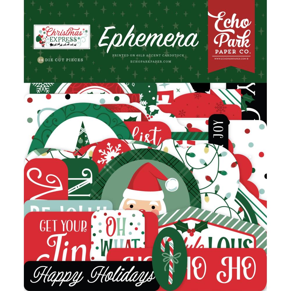 Echo Park Cardstock Ephemera - Christmas Express