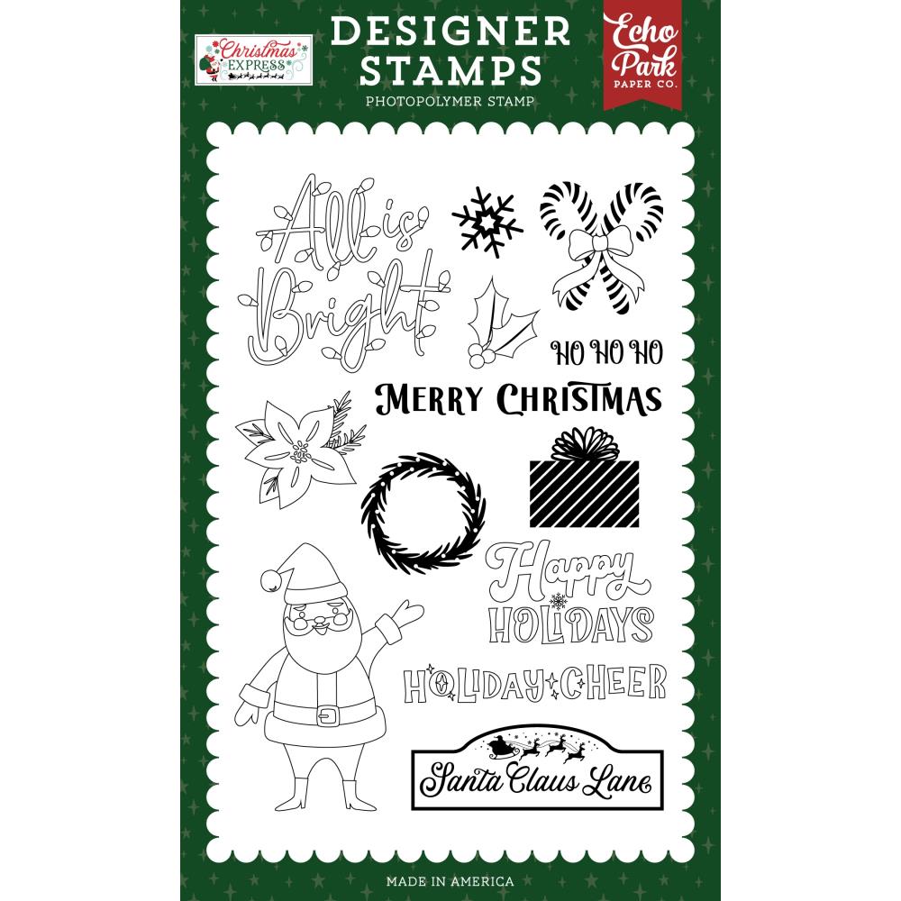 Echo Park Christmas Express Stamp - Hello Santa Claus