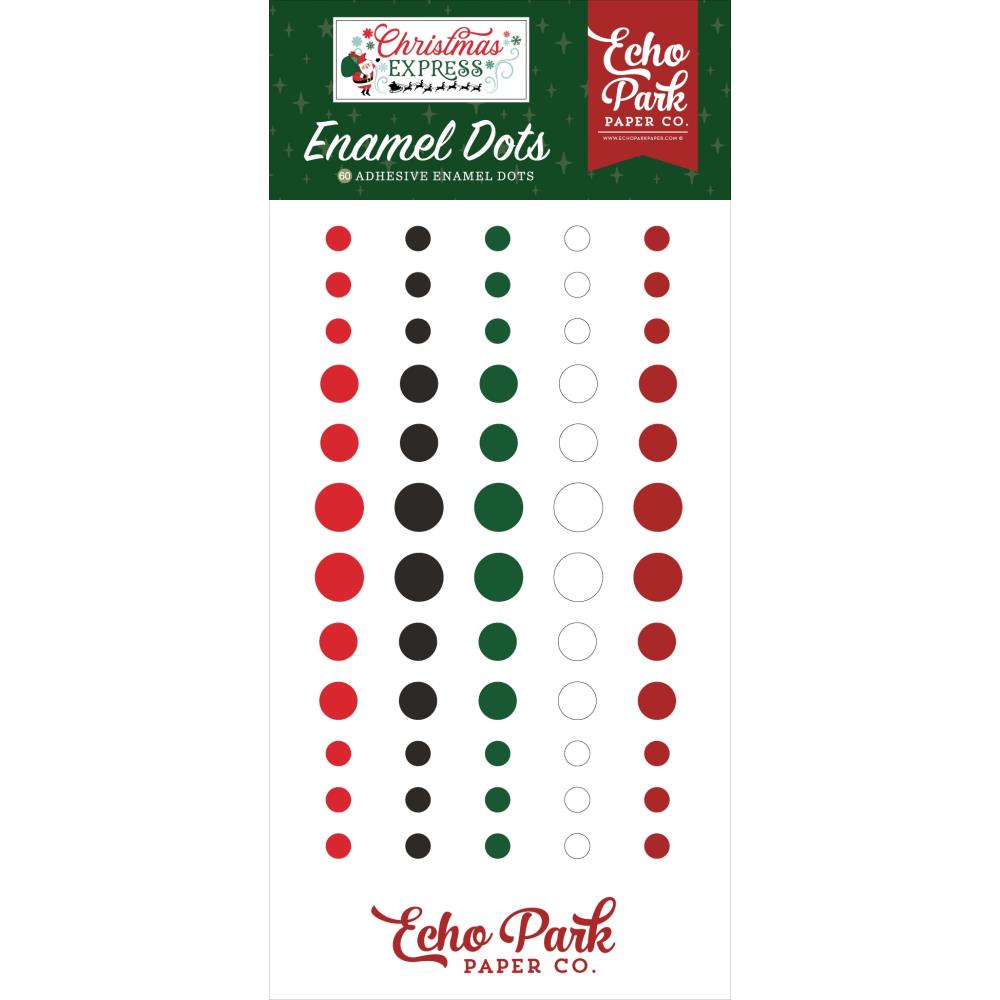 Echo Park Enamel Dots - Christmas Express