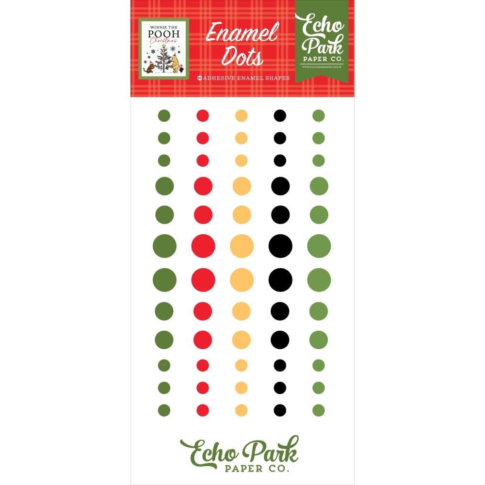 Echo Park Enamel Dots - Winnie The Pooh Christmas