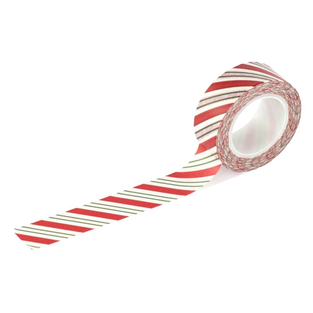 Echo Park Washi Tape - Christmas Express - Candy Cane Diagonal Stripe