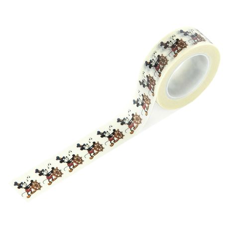 Decorative tape with cartoon character design on a white background