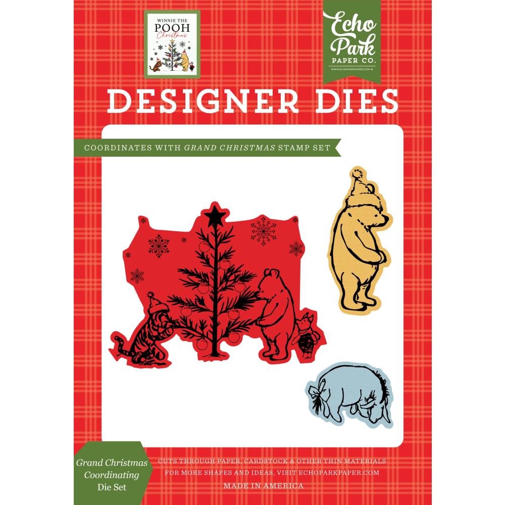 Echo Park Winnie The Pooh Christmas Dies - Grand Christmas Coordinating