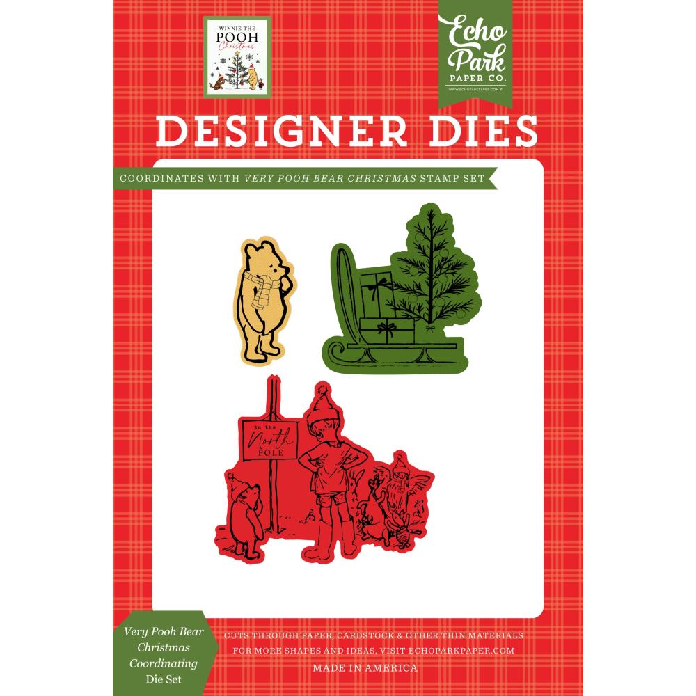 Echo Park Winnie The Pooh Christmas Dies - Very Pooh Bear Christmas Coordinating