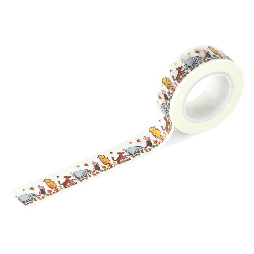 Echo Park Winnie the Pooh Autumn Playing in the Leaves Washi Tape for card making, scrapbooking, journaling, planners and seasonal crafts
