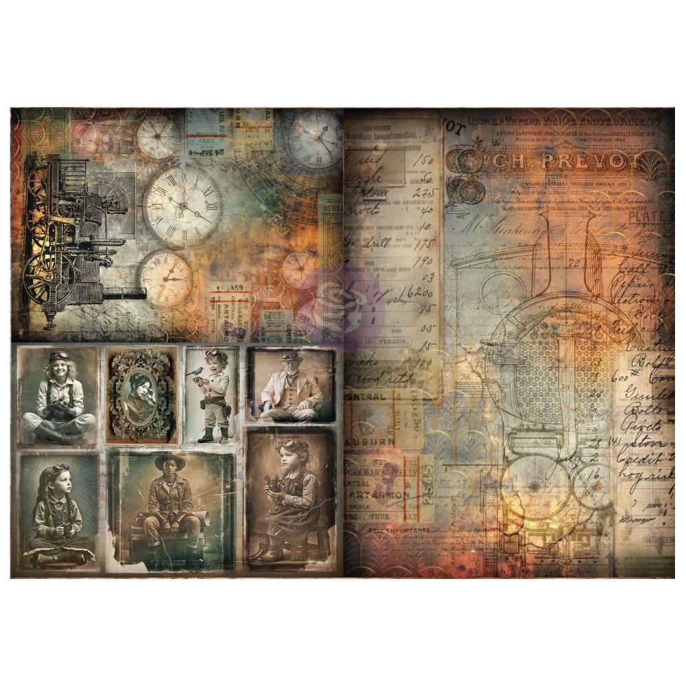 Finnabair A3 Decoupage - Time Travellers