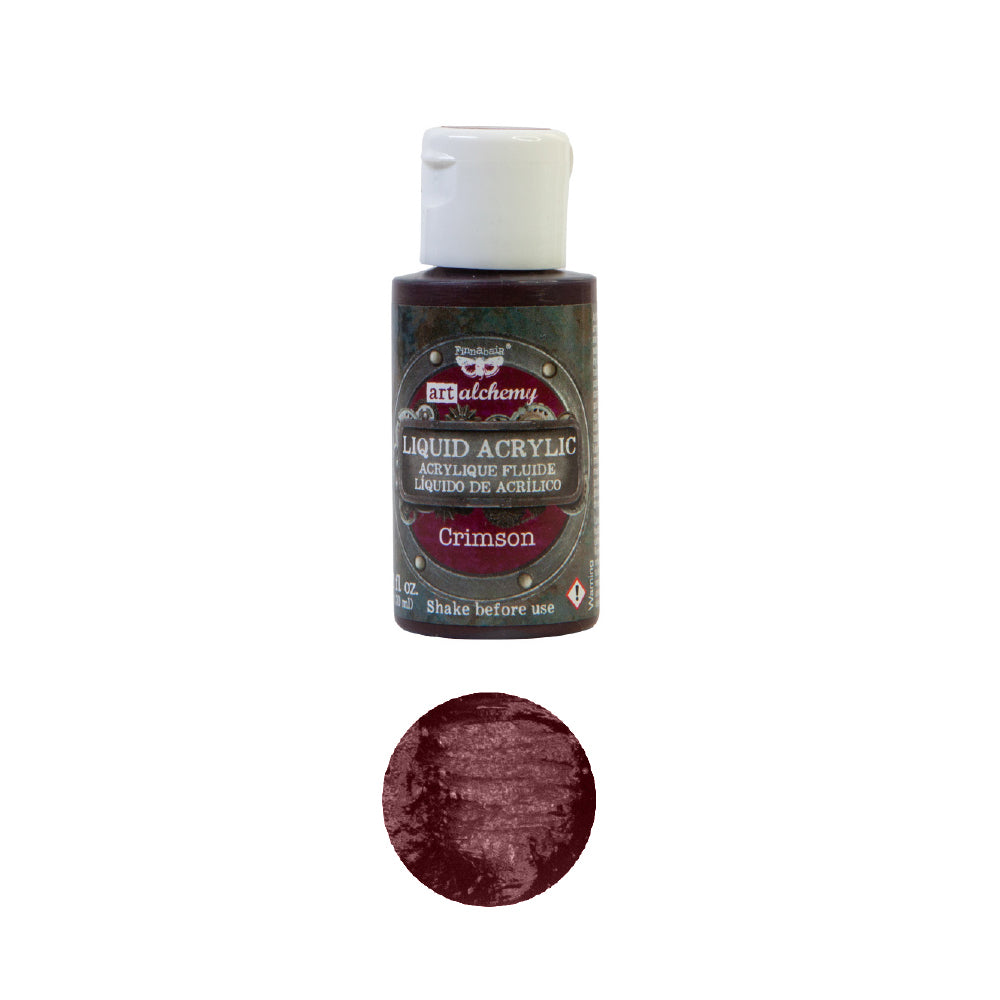 Finnabair Art Alchemy Acrylic Paint – Crimson 30ml