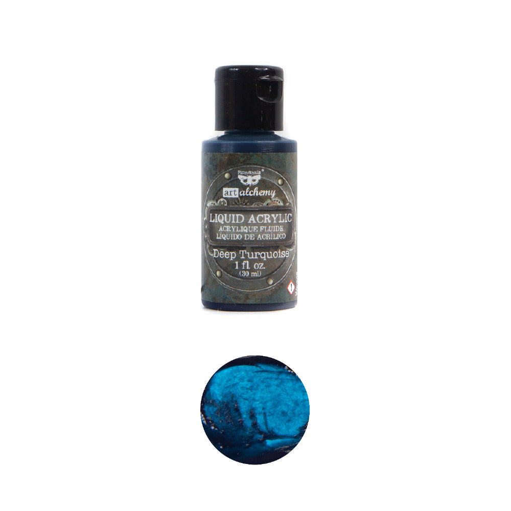 Finnabair Art Alchemy Acrylic Paint – Deep Turquoise