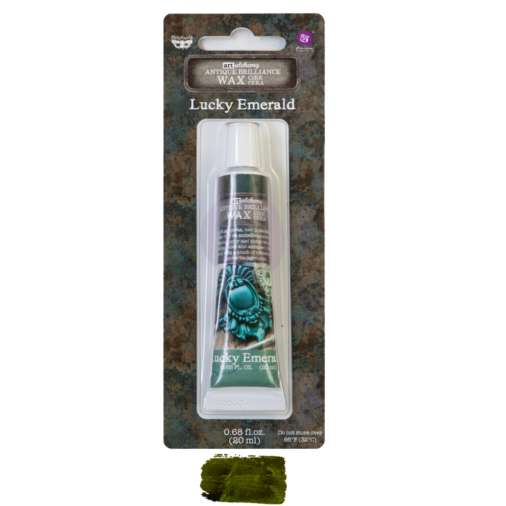 Finnabair Art Alchemy Metallique Wax - Lucky Emerald