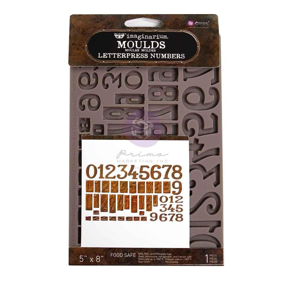 Bold tall and full of print-shop nostalgia, this mould offers numbers in various styles and block formats.
