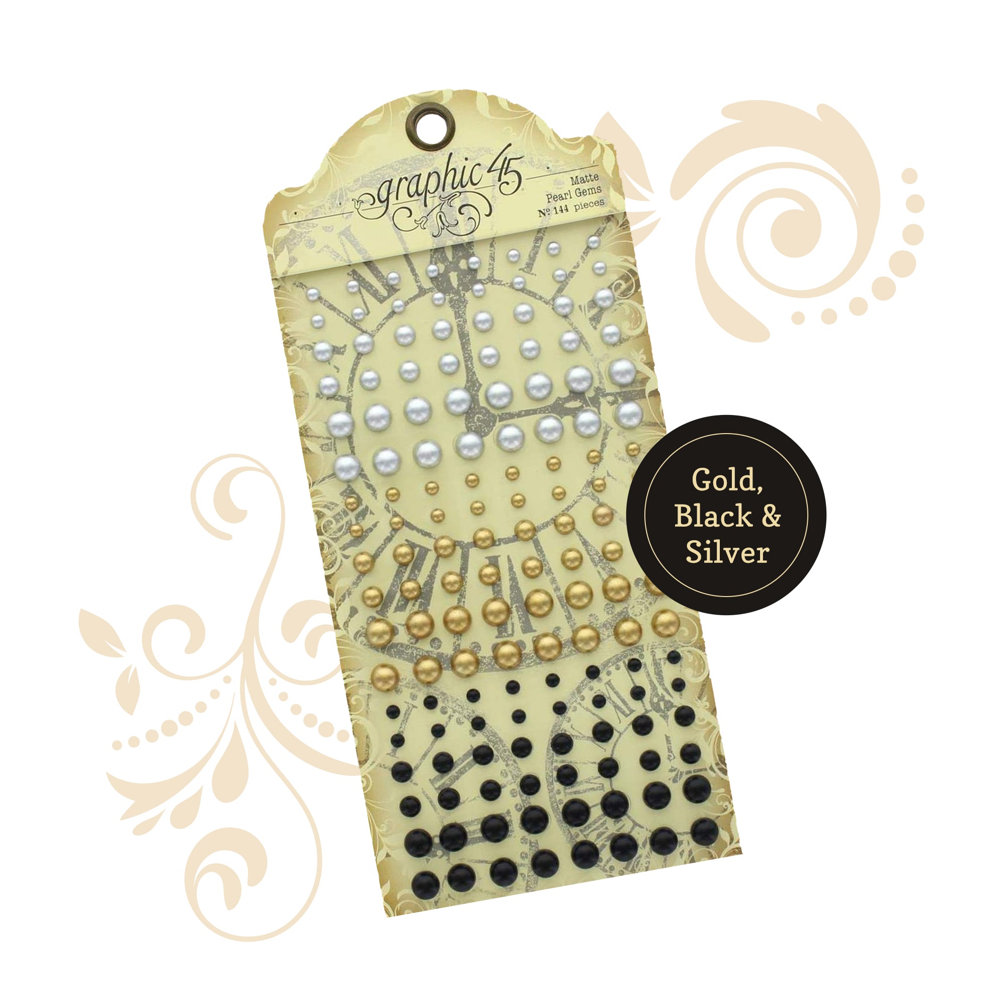 Graphic 45 Matte Pearl Gems