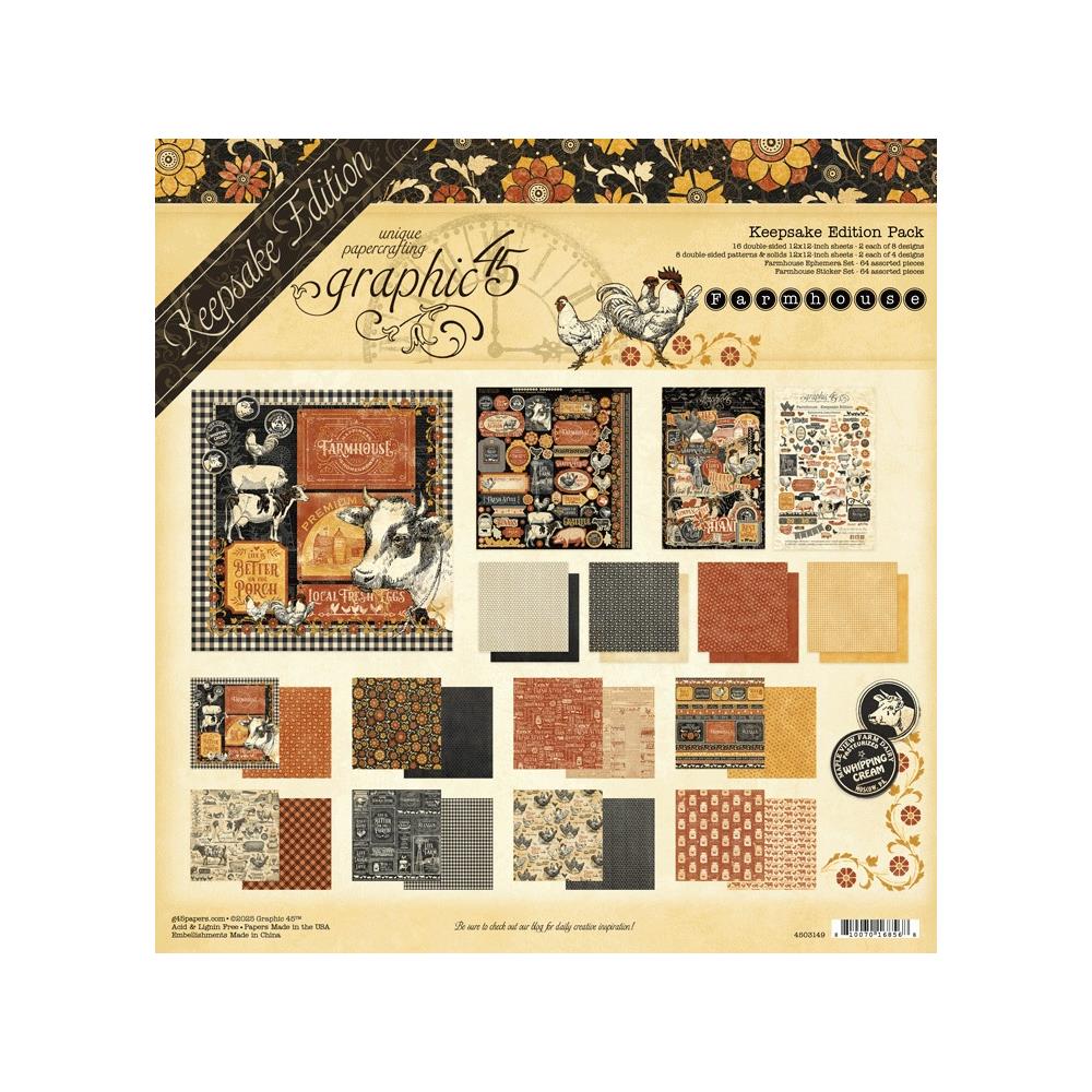 Graphic 45 - Keepsake Edition Pack - Farmhouse