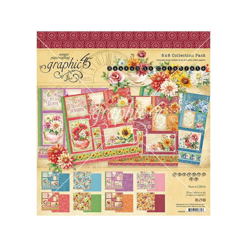Graphic 45 Collection Pack 8x8 - Season To Celebrate