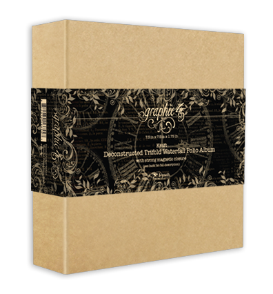 Graphic 45 Deconstructed Trifold Waterfall Folio Album – Kraft