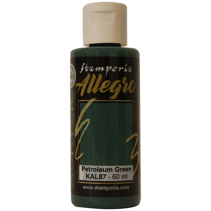Stamperia Allegro Paint - Petroleum Green