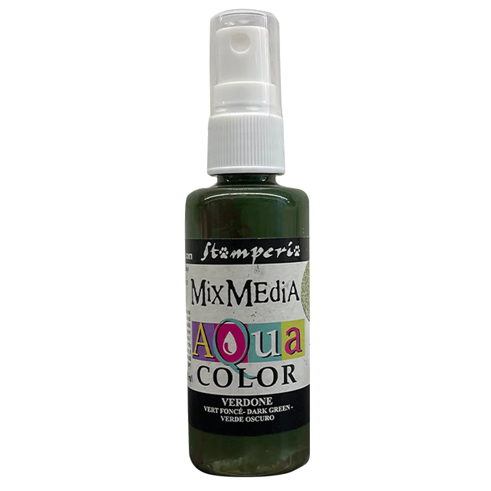 Stamperia Aquacolour Spray - Dark Green