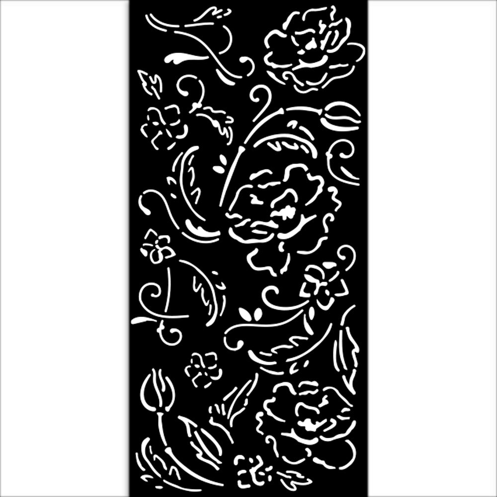 Stamperia Stencil 12cm x 25cm - Old Lace Flowers