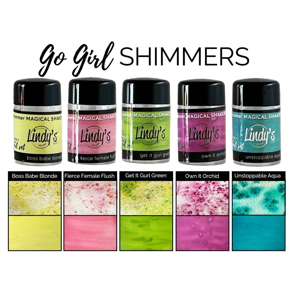 Lindys Stamp Gang Magical Shaker - Go Girl Shimmers