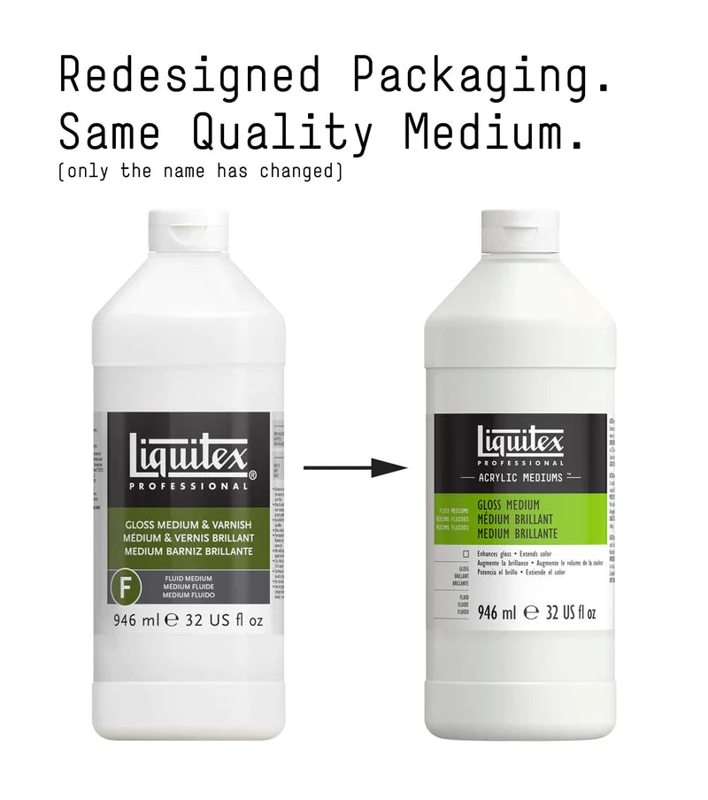 Liquitex - Gloss Acrylic Fluid Medium & Varnish 473ml