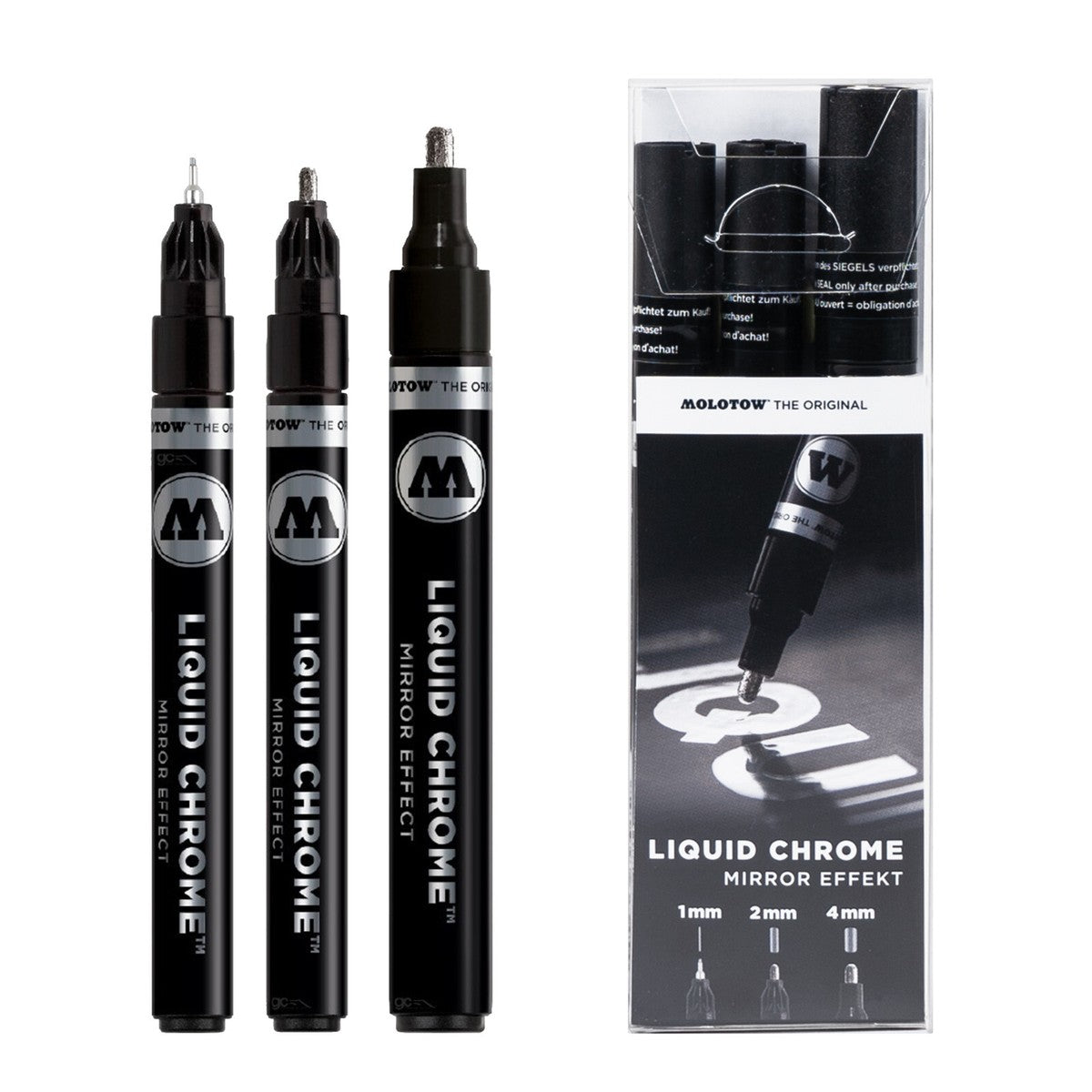MOLOTOW Liquid Chrome Marker Set 3 pk