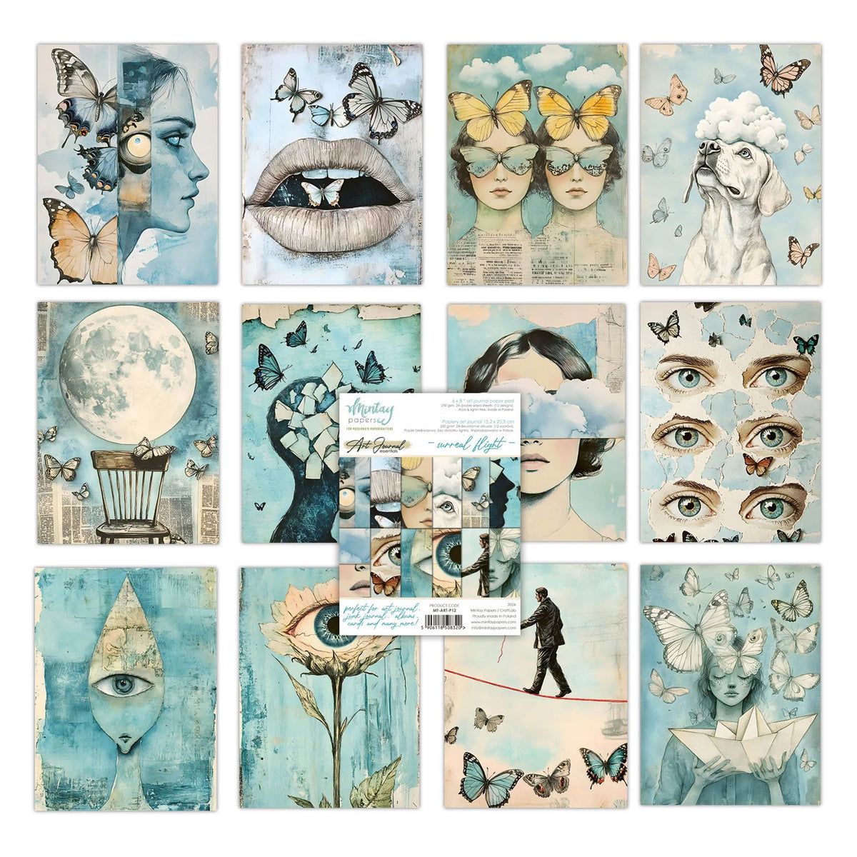 Mintay - 6x8 Paper Pad - Art Journal Essentials 12 - Surreal Flight