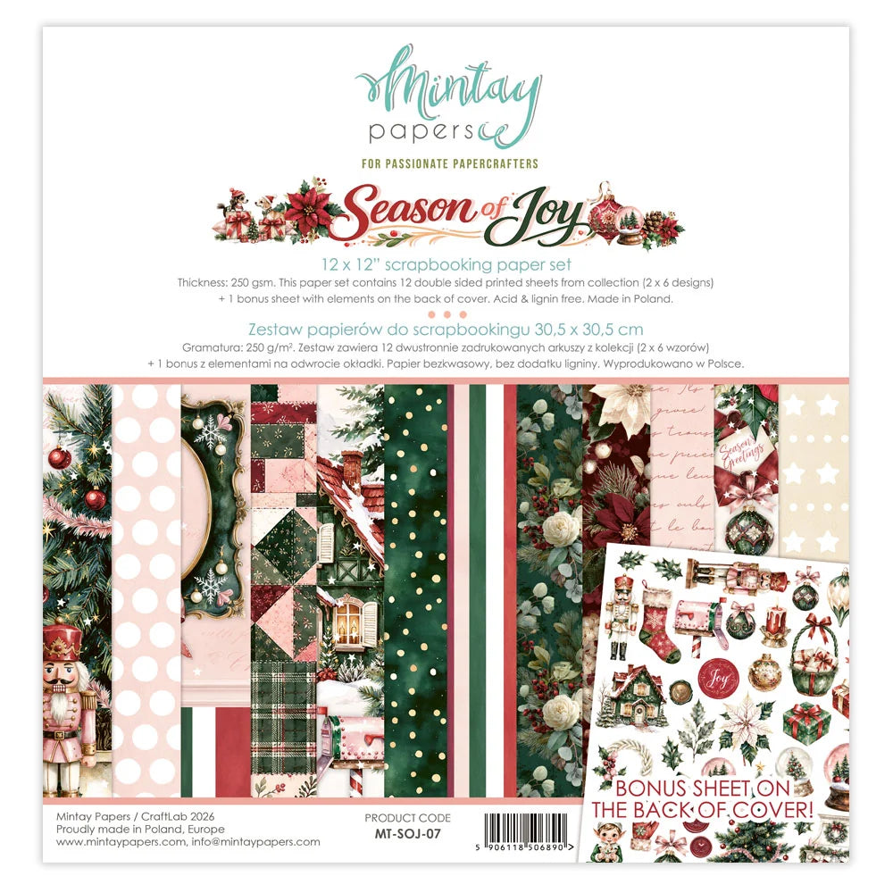 Mintay Papers - 12x12 Season of Joy