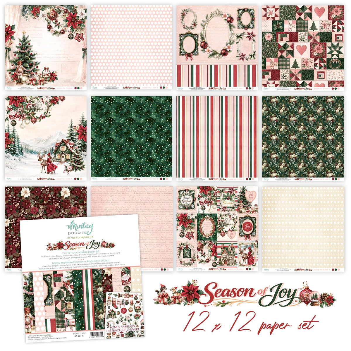 Mintay Papers - 12x12 Season of Joy