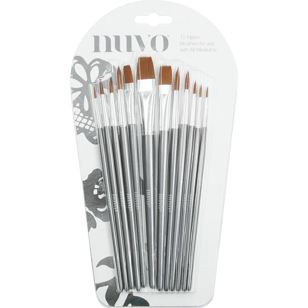Nuvo Paint Brushes - 12pk