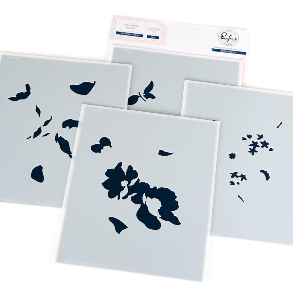 Pinkfresh Studio Stencils - Butterflies in Bloom
