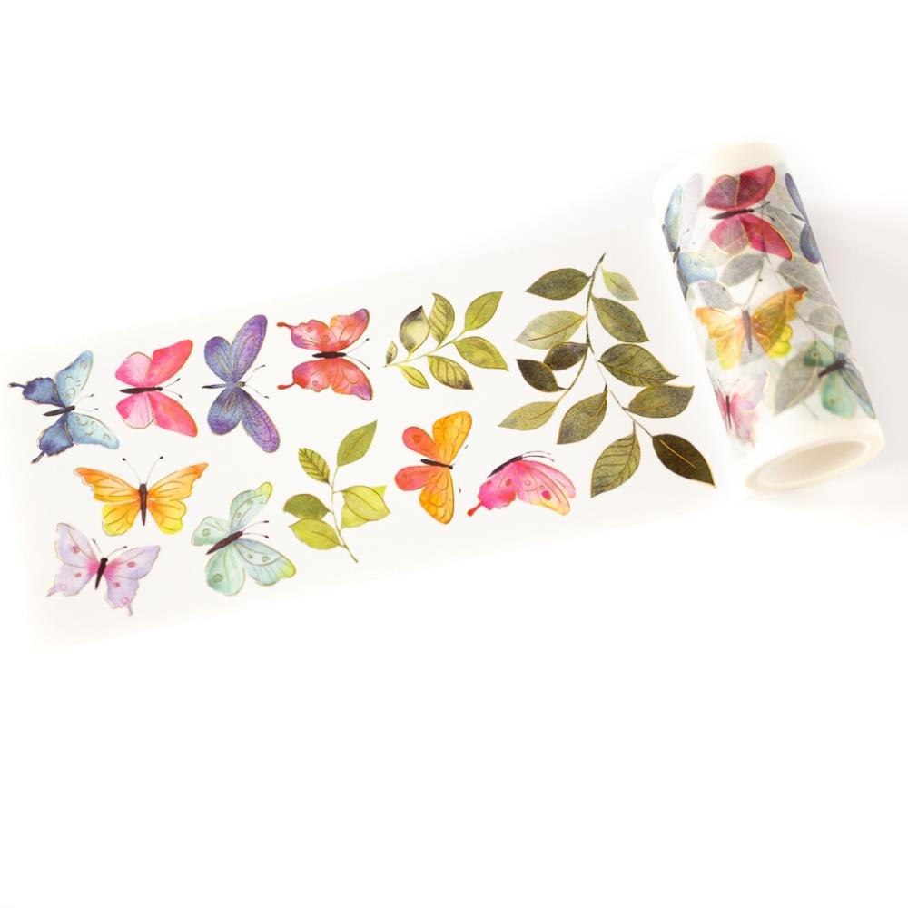 Pinkfresh Studio Washi Tape 4-inchX10m - Fluttering Butterflies