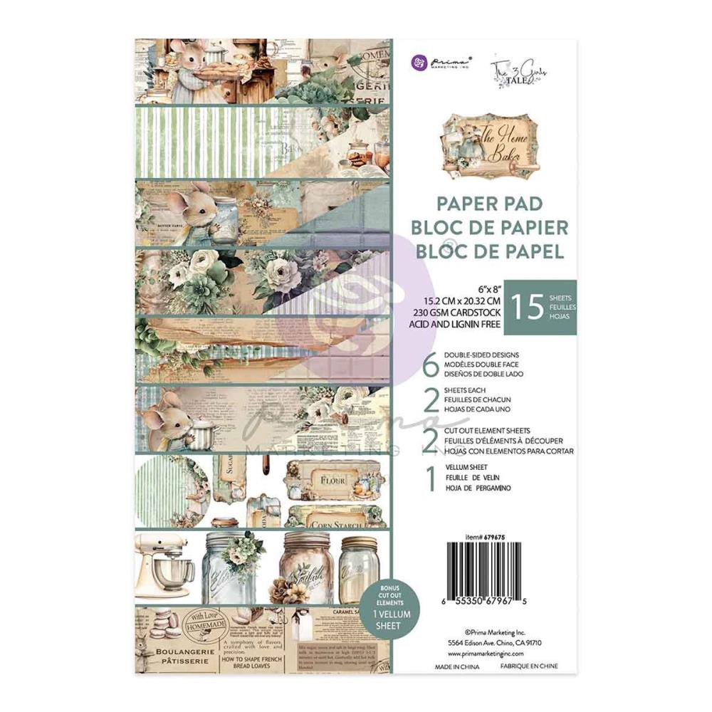 Prima Marketing Double-Sided Paper Pad 6x8 - The Home Baker