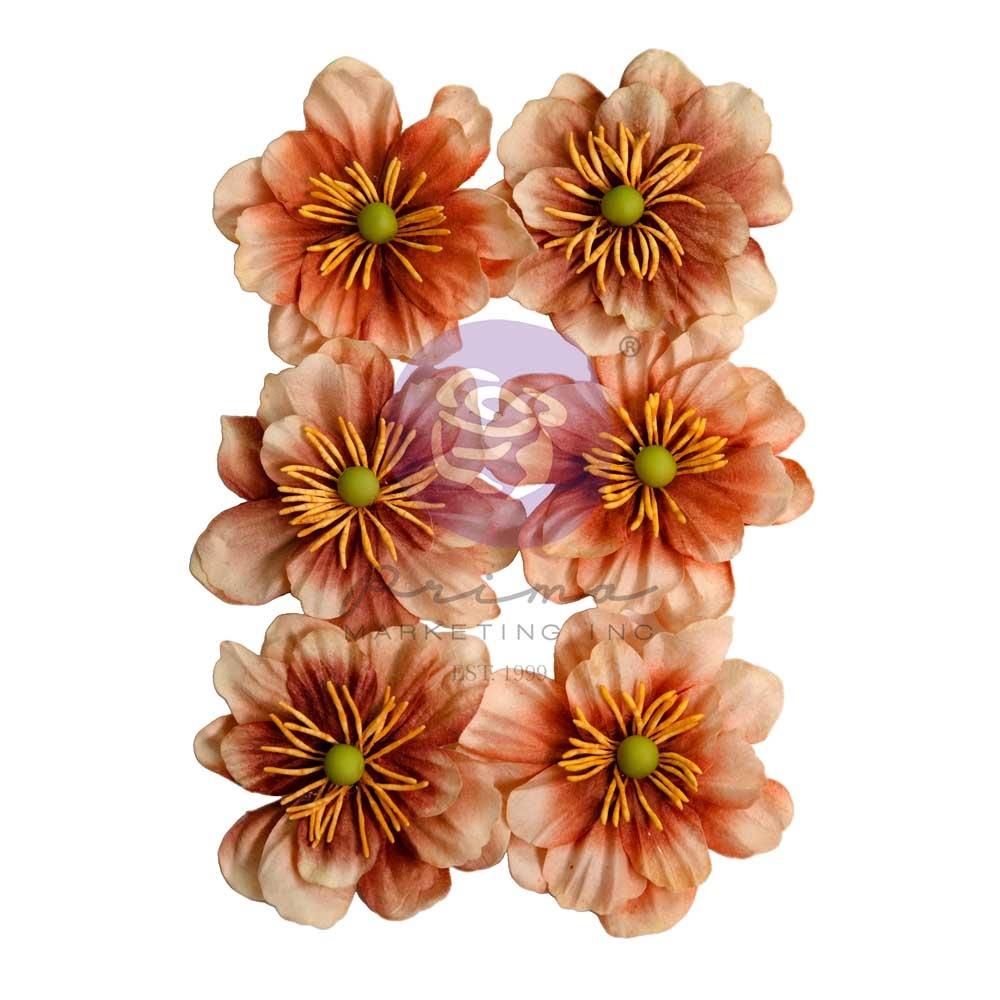 Prima Marketing Mulberry Paper Flowers - Caramel Delight