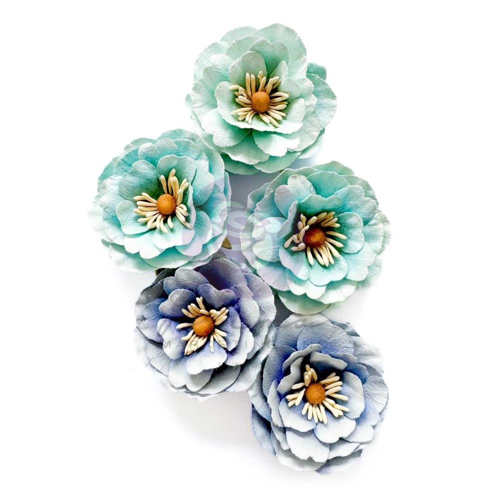 Prima Marketing Mulberry Paper Flowers - Ocean Mist A Mermaids Tale