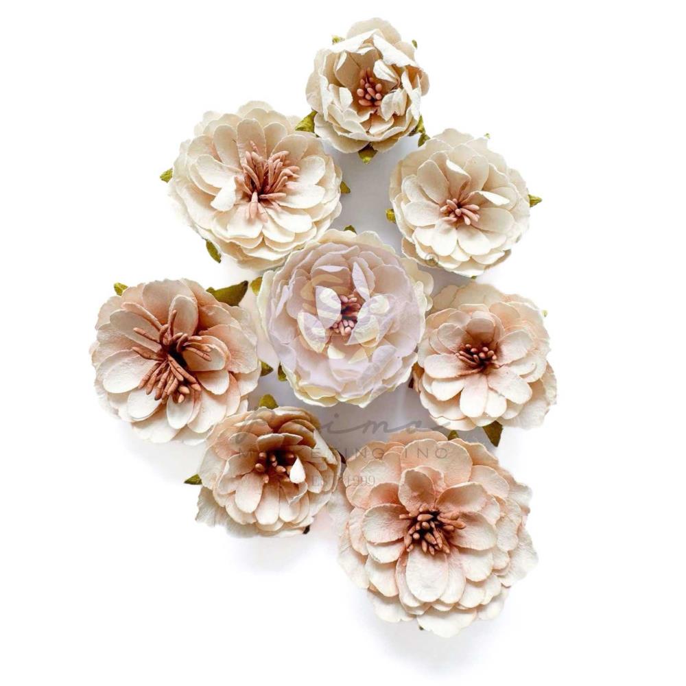 Prima Marketing Mulberry Paper Flowers - Sandy Walks A Mermaids Tale